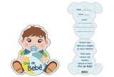 Convite chá de bebê menino - Kid-art