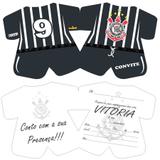 Convite de Aniversário Corinthians 08 unidades - Festabox