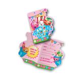 Convite de Aniversário Shopkins 08 unidades Festcolor