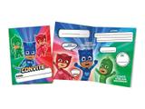 Convite de Festa de Aniversário dos PJ Masks - kit com 8 unid - Regina