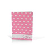 Convite Poá Rosa 08 unidades Kaixote