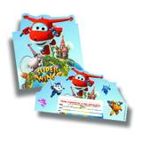 Convite Super Wings com 8 un. Festcolor