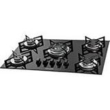 Cook top 5 queimadores vidro c/ tripla chama FG5305VP - Suggar