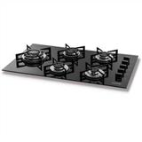Cook top 5 queimadores vidro c/ tripla chama lateral FG5535VP - Suggar