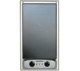 Cooktop 2 bocas elétrico dominó Brastemp Inox com mesa vitrocerâmica - BDF30AR