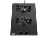 Cooktop 2 Bocas Franke Preto a Gás GLP - Glass 30 G