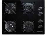 Cooktop 4 Bocas Brastemp Preto a Gás GLP - Automático Grades Piatina Ative BDD61AE