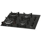 Cooktop 4 Bocas Fischer Fit Line Tripla Chama 26299-57078 Preto Bivolt