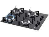 Cooktop 4 Bocas Fischer Preto a Gás GLP - 1519