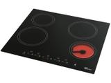 Cooktop 4 Bocas Fischer Preto Resistência - Vitrocerâmico 26681 - 58300