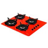 Cooktop 4 Bocas Fogatti V400 Vermelho