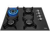 Cooktop 4 Bocas Philco Cook Chef 4 TC - à Gás GLP Tripla Chama