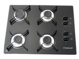 Cooktop 4 bocas preto semplice safanelli