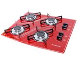 Cooktop 4 Bocas Safanelli Vermelho a Gás GLP Superautomático