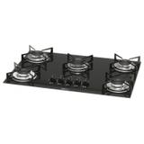 Cooktop 5 Bocas a Gás Bivolt Fischer Preto