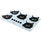 Cooktop 5 Bocas á Gás NV5 Vidro Nardelli Branco