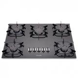 Cooktop 5 Bocas a Gás Preto G4 Bivolt Mueller