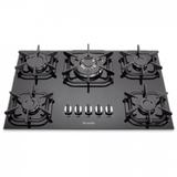 Cooktop 5 Bocas a Gás Tripla Chama Branco G4 Bivolt Mueller