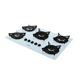 Cooktop 5 Bocas á Gás V500x Esmaltado Fogatti Branco