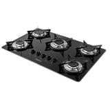 Cooktop 5 Bocas á Gás V500x Fogatti Inox
