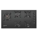 Cooktop 5 bocas Brastemp com quadrichama e acendimento automático