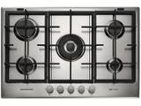 Cooktop 5 Bocas Brastemp Gourmand BDK75 Inox à Gás - Natural e GLP Acendimento Superautomático
