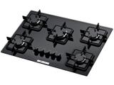 Cooktop 5 Bocas Built Preto à Gás GLP - BLT 5Q PR
