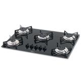 Cooktop 5 Bocas Fischer Fit Line Mesa de Vidro 1642-6986
