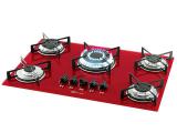 Cooktop 5 Bocas Fischer Rouge à Gás Tripla-Chama - Acendimento Superautomático