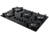 Cooktop 5 Bocas Fogatti V500X Esmaltado a Gás GLP - Elétrico Acendimento Automático