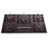 Cooktop 5 bocas Gourmet Preto Tripla Chamas Mueller