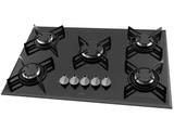 Cooktop 5 Bocas Philco Preto a Gás Natural e GLP - Cook Chef 5