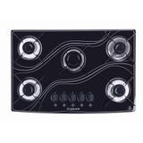 Cooktop 5 bocas preto lines safanelli