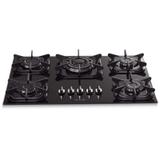 Cooktop 5 bocas Preto Tripla Chamas Mueller