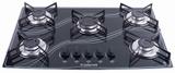 Cooktop 5 Bocas Safanelli Preto a Gás GLP Superautomático