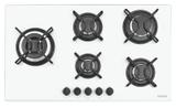 Cooktop 5 Bocas Tramontina 94709/371 Vidro Temperador Branco 5GG TRI 90