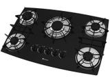 Cooktop 5 Bocas Venax Preto a Gás GLP - Sognare