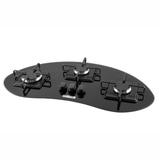 Cooktop a Gás 3 Bocas Built Delta Bivolt Automático Preto