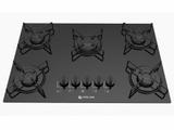 Cooktop á Gás 5 Bocas Atlas Agile Mega Chama Preto - Bivolt 1312001