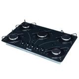 Cooktop A Gás 5 Bocas Braslar Pop Automático Preto Bivolt