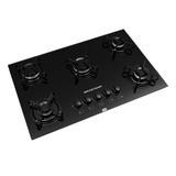 Cooktop a Gas 5 Bocas Brastemp BDD75AEUNA Preto Bivolt