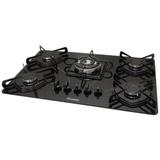 Cooktop a Gás 5 Bocas Quadrichamas Braslar Preto 10050006