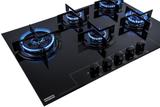 Cooktop a Gás 5 Bocas Tripla Chama Lateral Preto Franke