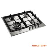 Cooktop à Gás Brastemp Gourmand 4 Bocas 60cm Inox