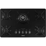 Cooktop à Gás Consul 5 Bocas CDD75 Quadrichama Bivolt Preto CDD75AEUNA