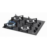 Cooktop a Gás Fischer 4 Bocas Vidro Preto Bivolt 1519-5713