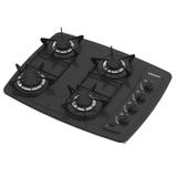 Cooktop A Gás GLP Venax Black Automático 4 Bocas Preto Bivolt