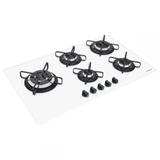 Cooktop a Gás Tramontina 5 Bocas Branco Bivolt 94709371