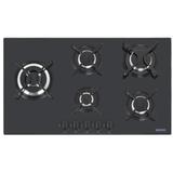 Cooktop a Gás Tramontina Penta Side Plus Vidro Temperado Preto Acendimento Automático 5 Bocas