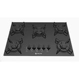Cooktop Atlas 5 Bocas à Gás Agile Mega Chamas Preto Bivolt